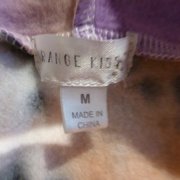 Tie Dye Hoodie with front pocket and logo "KEEP THE MOOD" Women's - Picture 8 of 11